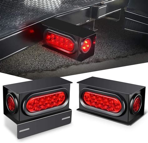 steel brake and reverse light housing box|Heavy Duty Weld On LED Trailer Tail Light Housing .